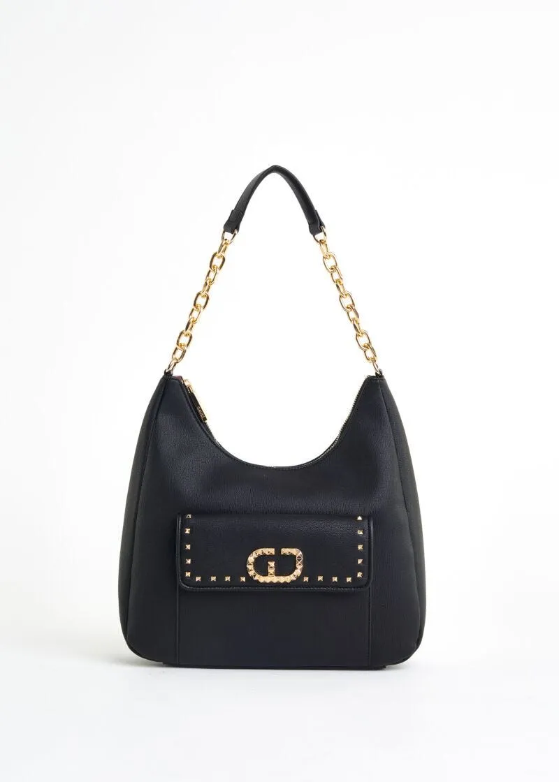 Borsa a spalla con borchie