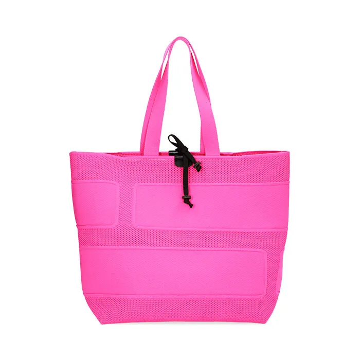 Borsa a spalla fucsia in tessuto