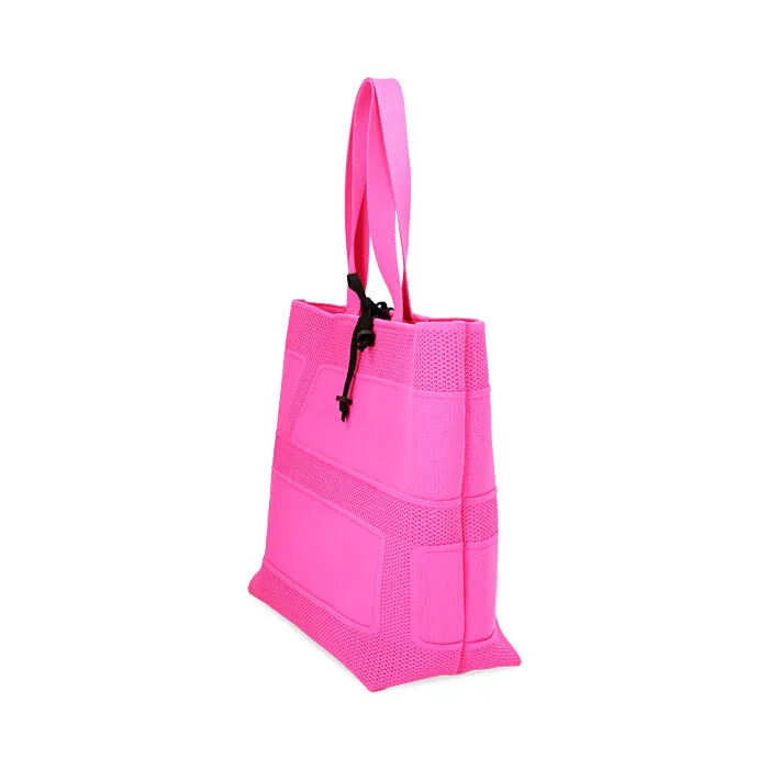Borsa a spalla fucsia in tessuto