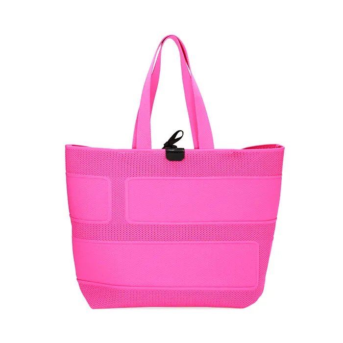 Borsa a spalla fucsia in tessuto