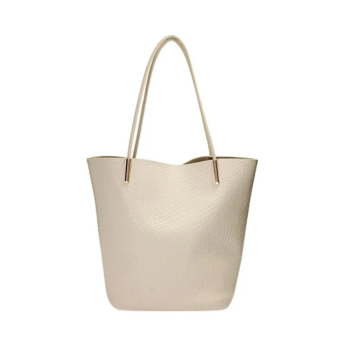 Borsa a spalla panna