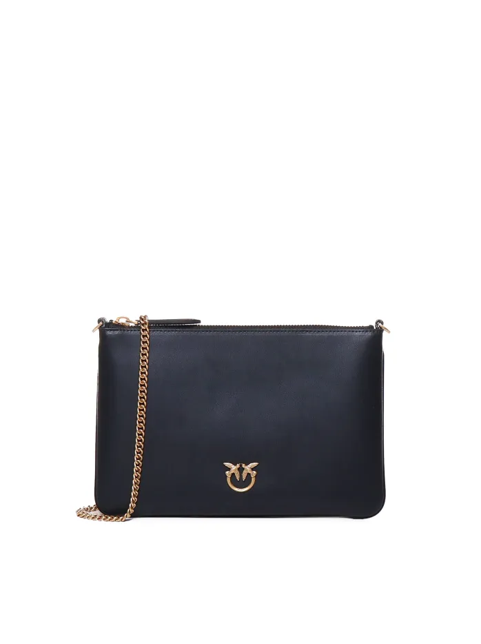BORSA A TRACOLLA CON PLACCA LOGO