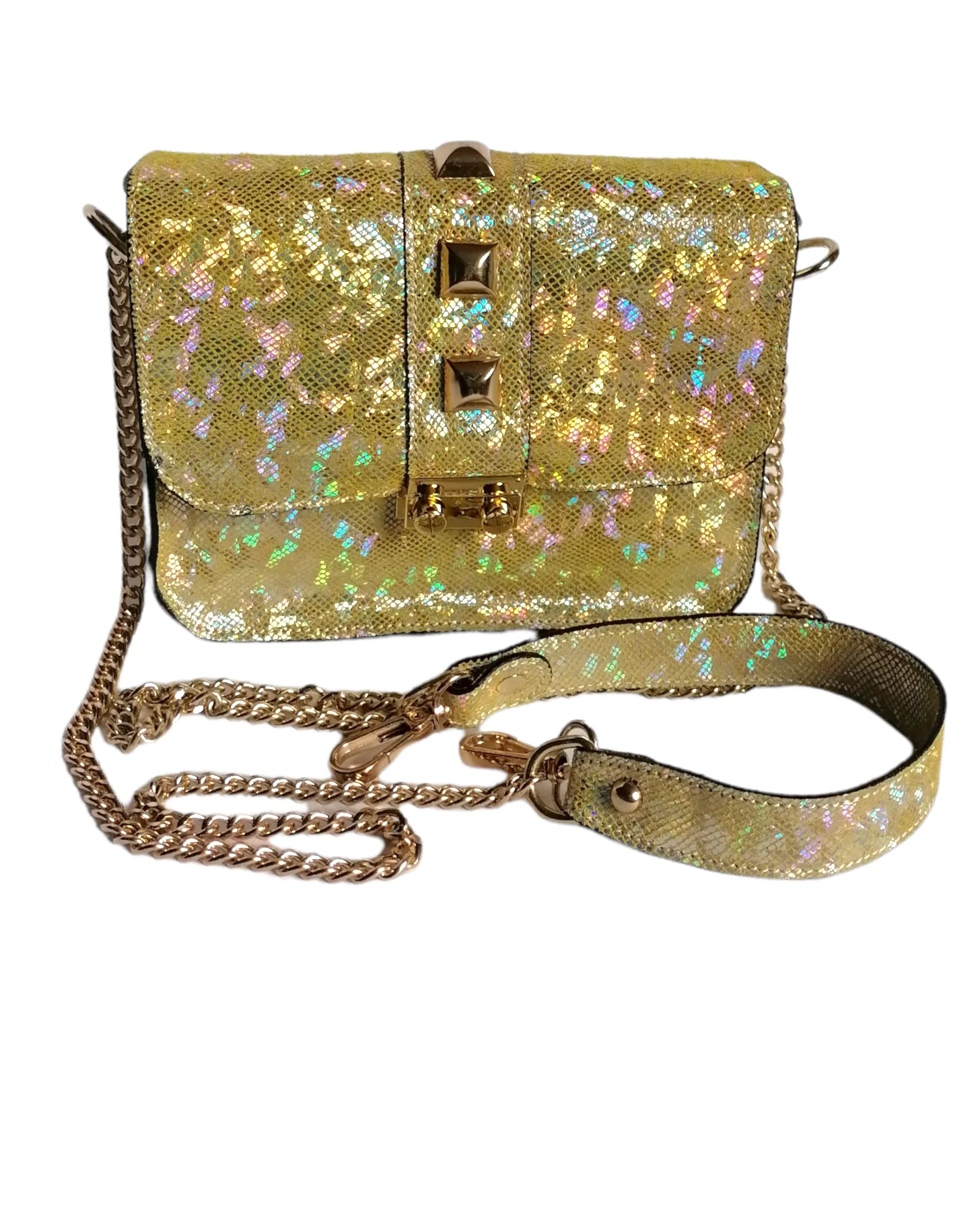 Borsa a Tracolla in Pelle Super Lucida