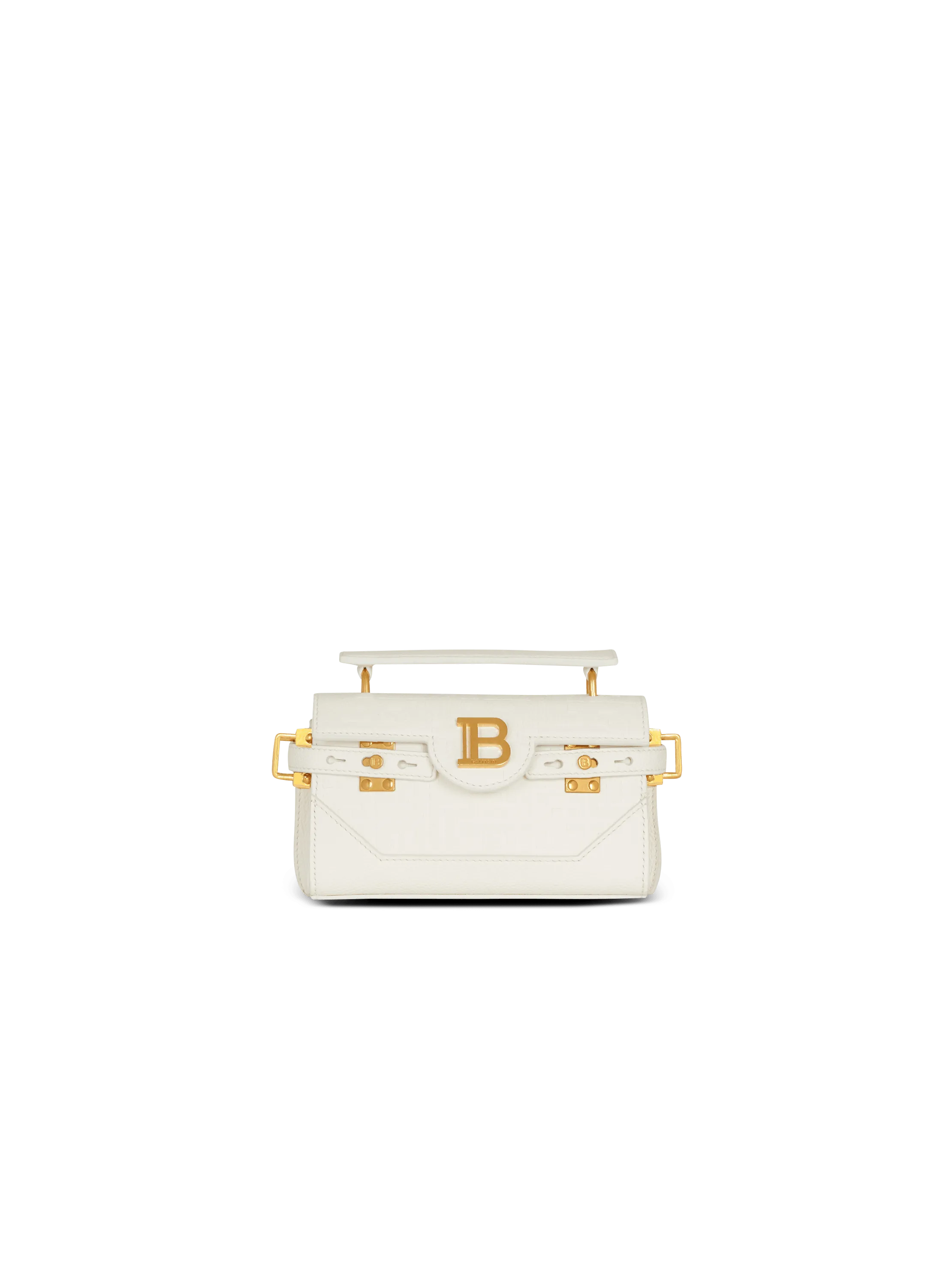 Borsa B-Buzz 19 in pelle granulata con monogramma