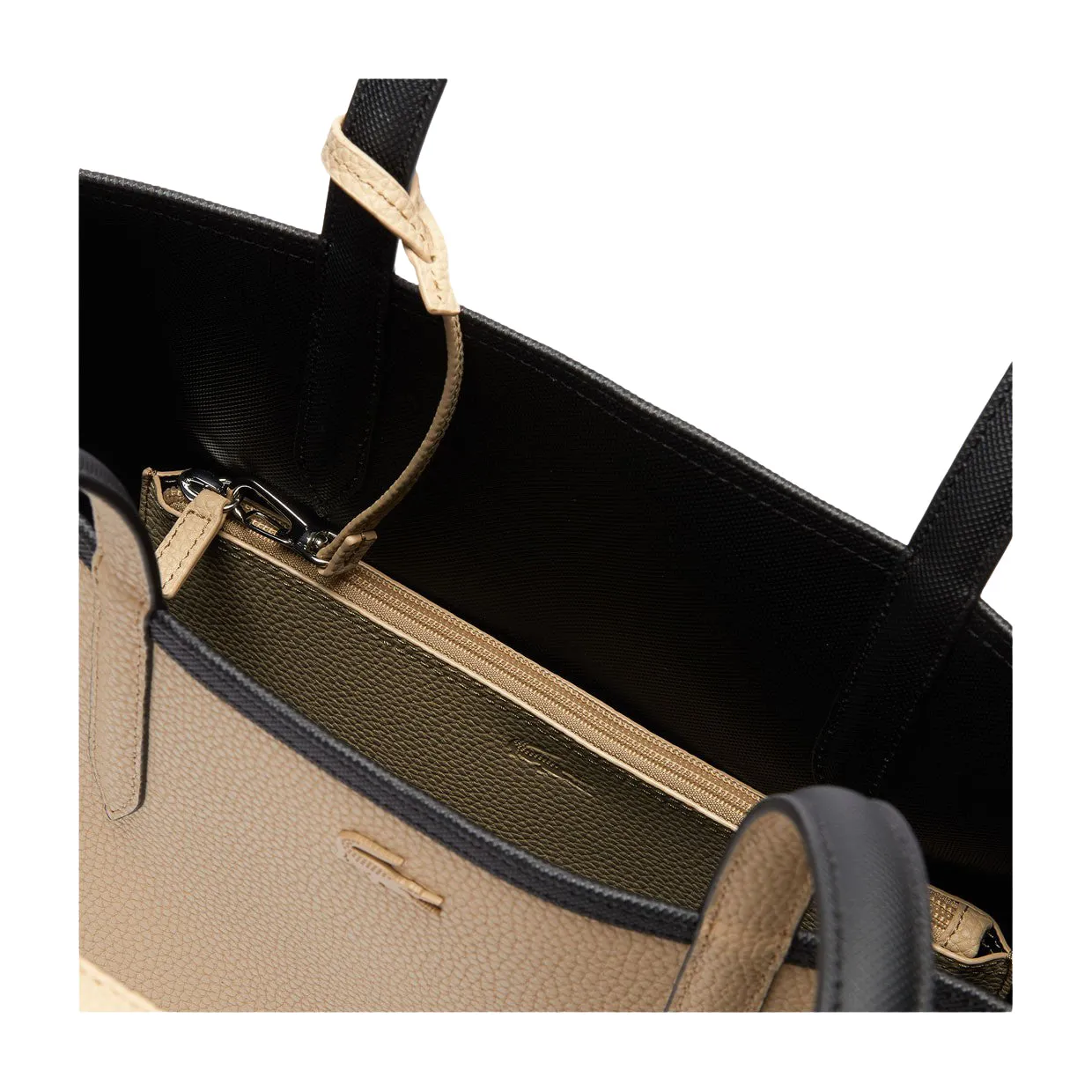 Borsa Donna Lacoste Reversibile Anna Nero / Beige