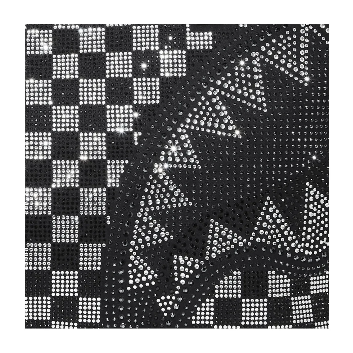 Borsa Donna Sprayground Trinity Checkered Tote Nero / Argento
