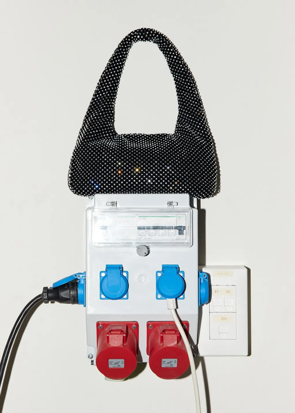 Borsa spalla strass
