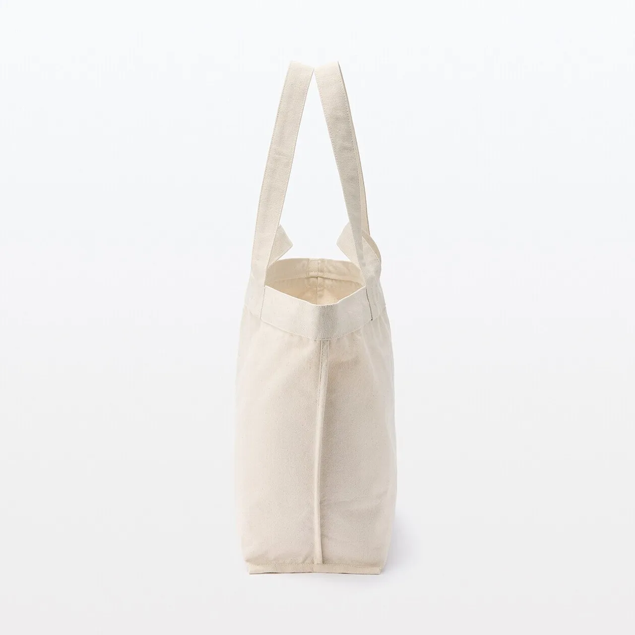 Borsa tote con doppio manico in tela.