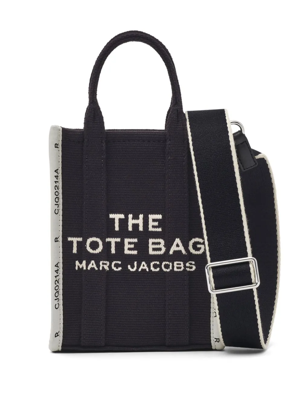 Borsa tote con logo in nero - unisex