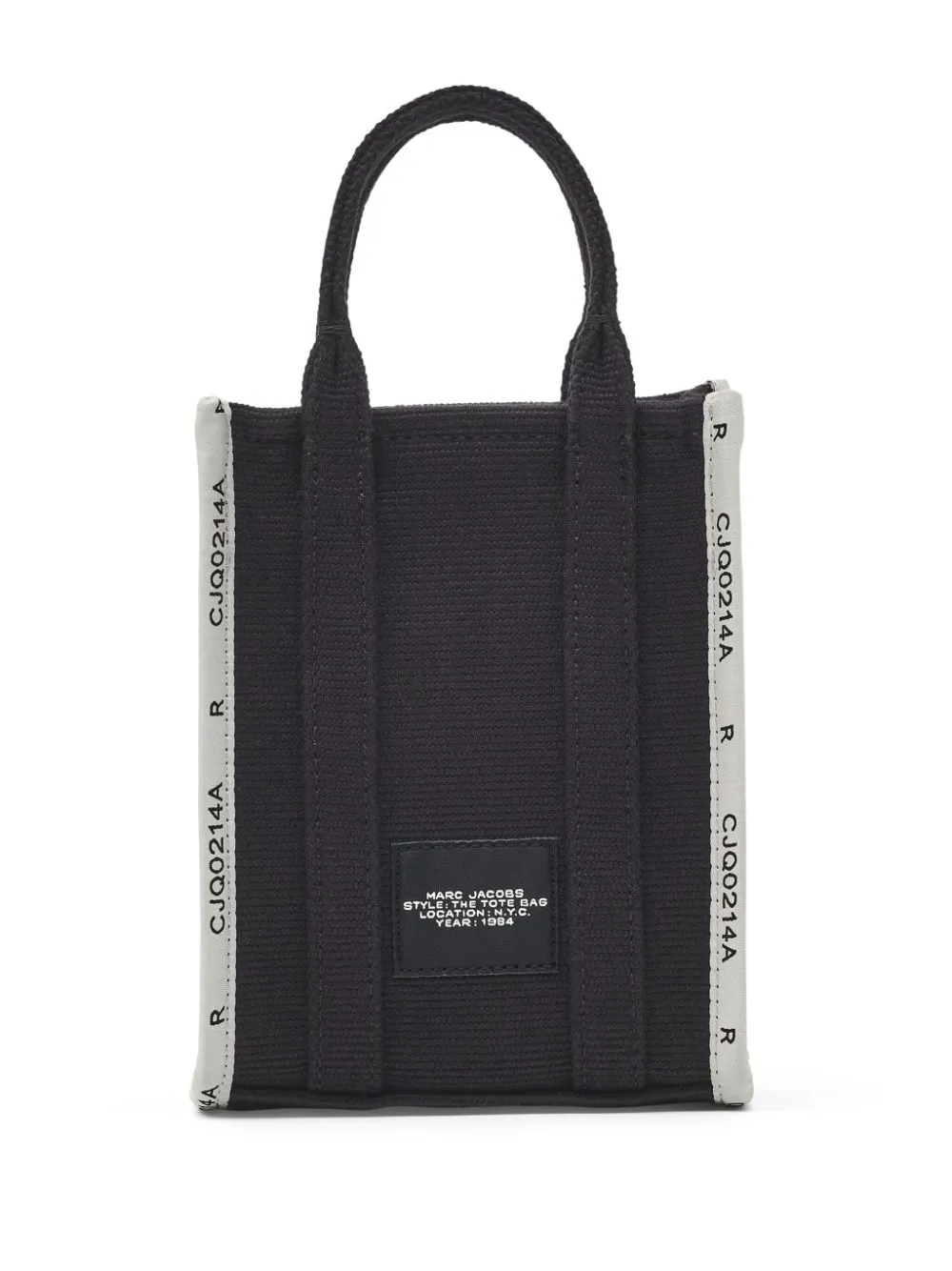 Borsa tote con logo in nero - unisex
