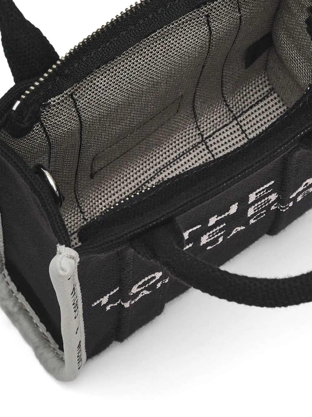 Borsa tote con logo in nero - unisex