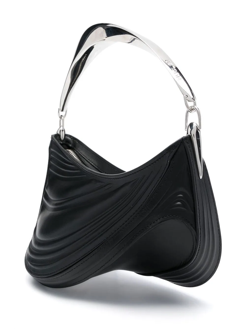 Borsa tote spiral curve in nero - donna