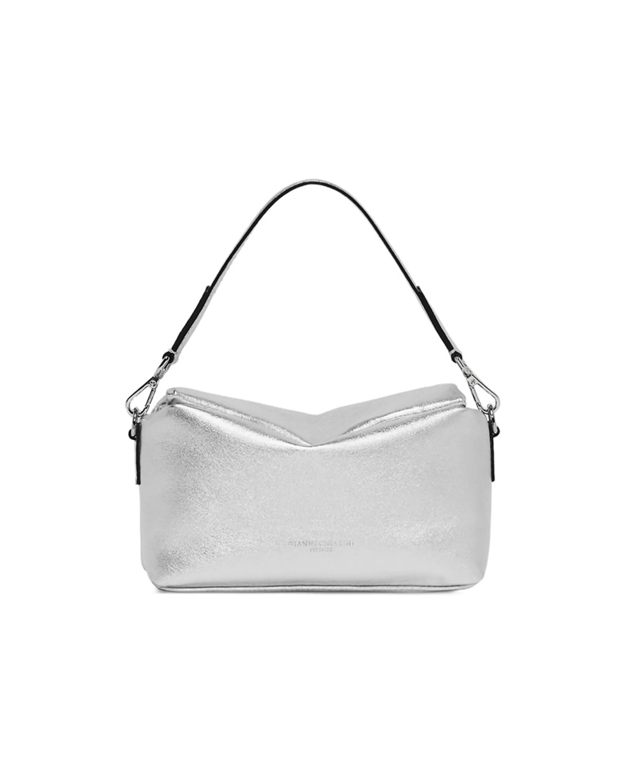 Borsa Valentina pelle argento