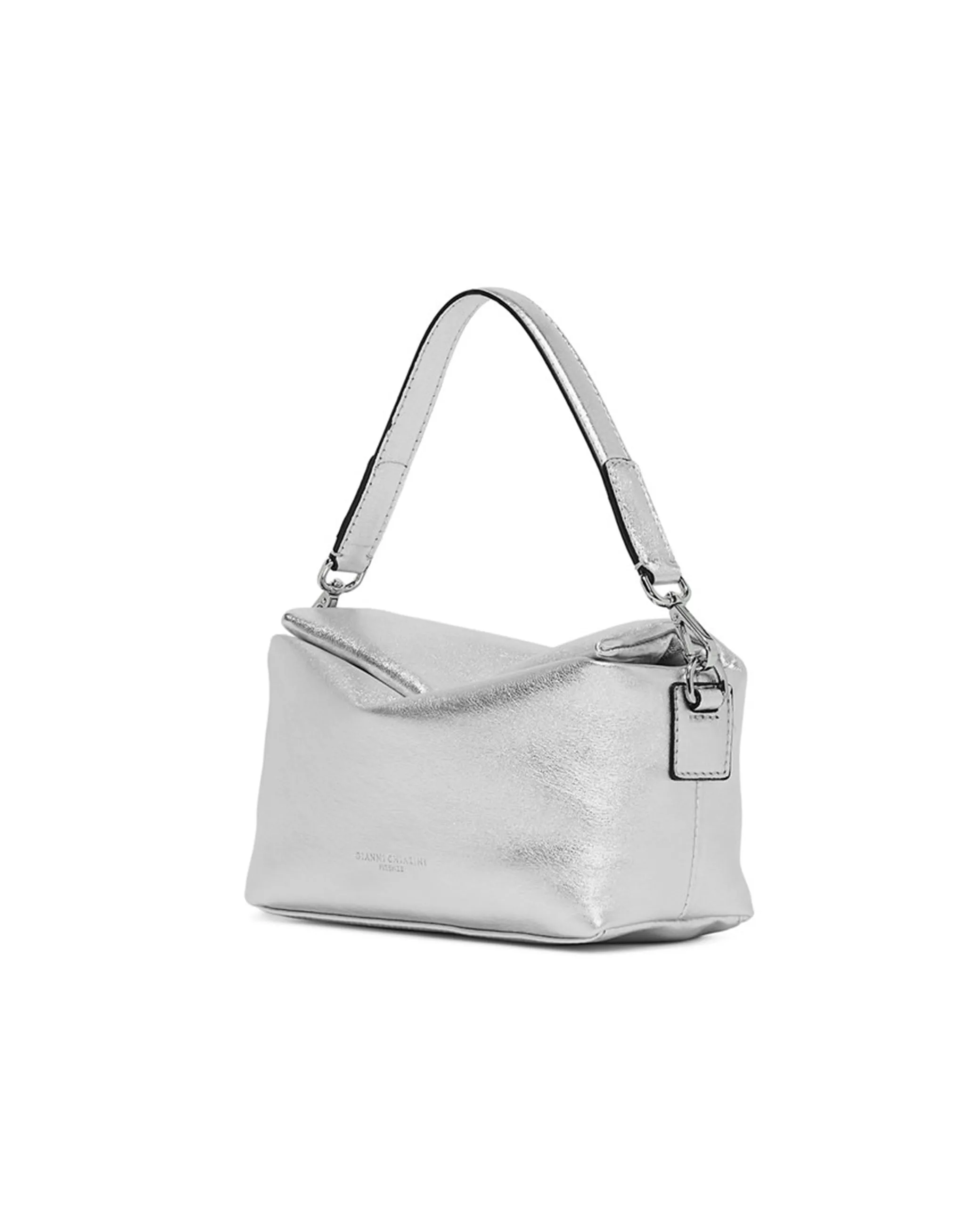 Borsa Valentina pelle argento