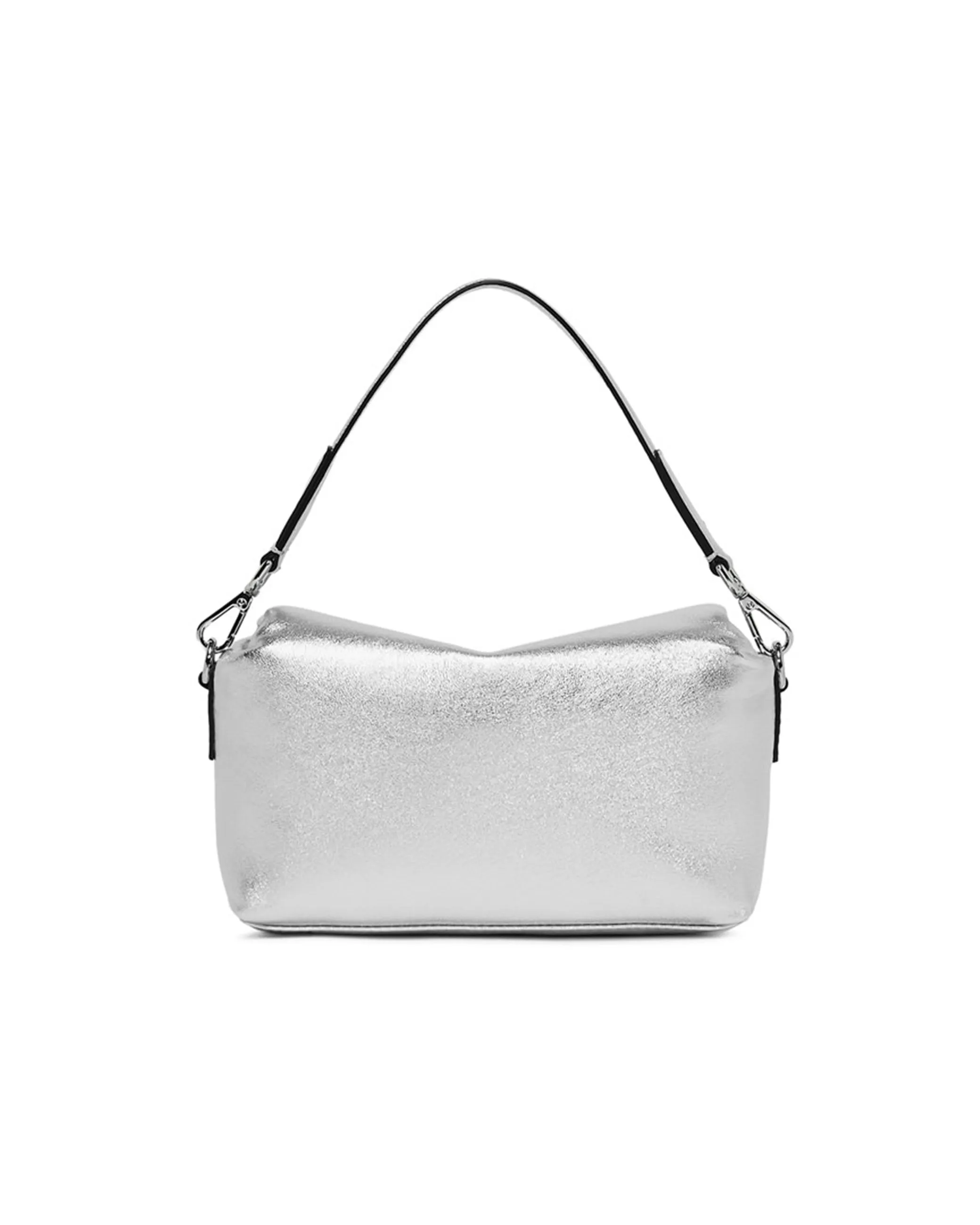 Borsa Valentina pelle argento