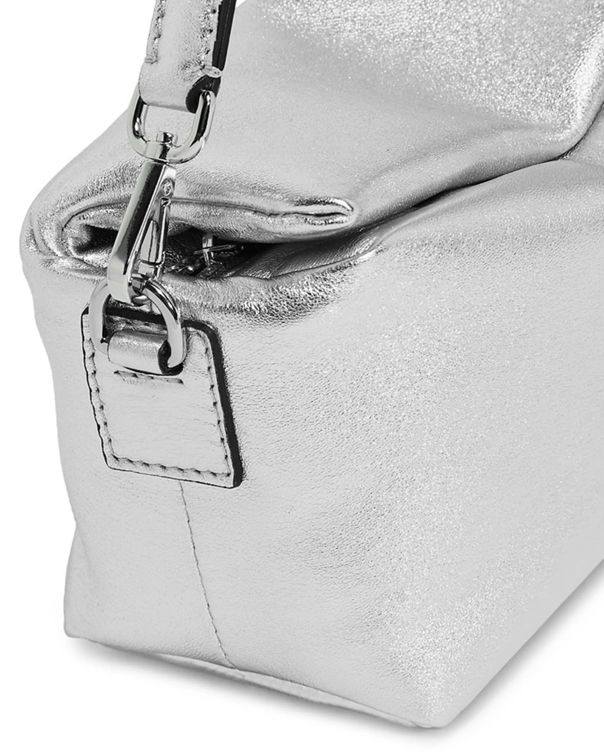 Borsa Valentina pelle argento