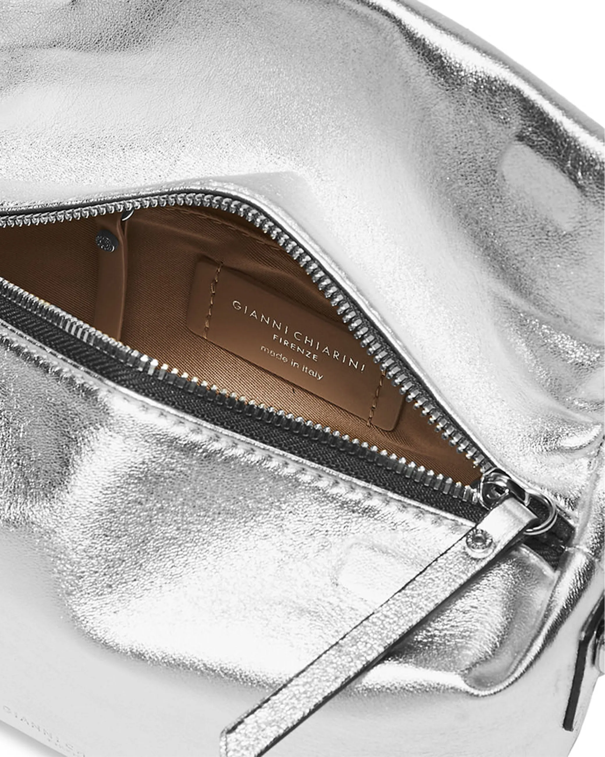 Borsa Valentina pelle argento