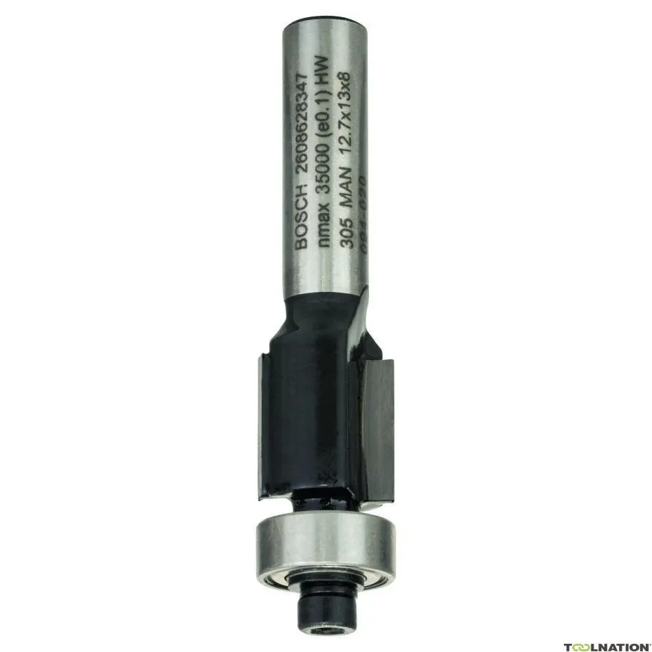 Bosch Professional Accessori 2608628347 Fresatrice per bordi, 8 mm, D1 12,7 mm, L 13 mm, G 56 mm 8 mm, D1 12,7 mm, L 13 mm, G 56