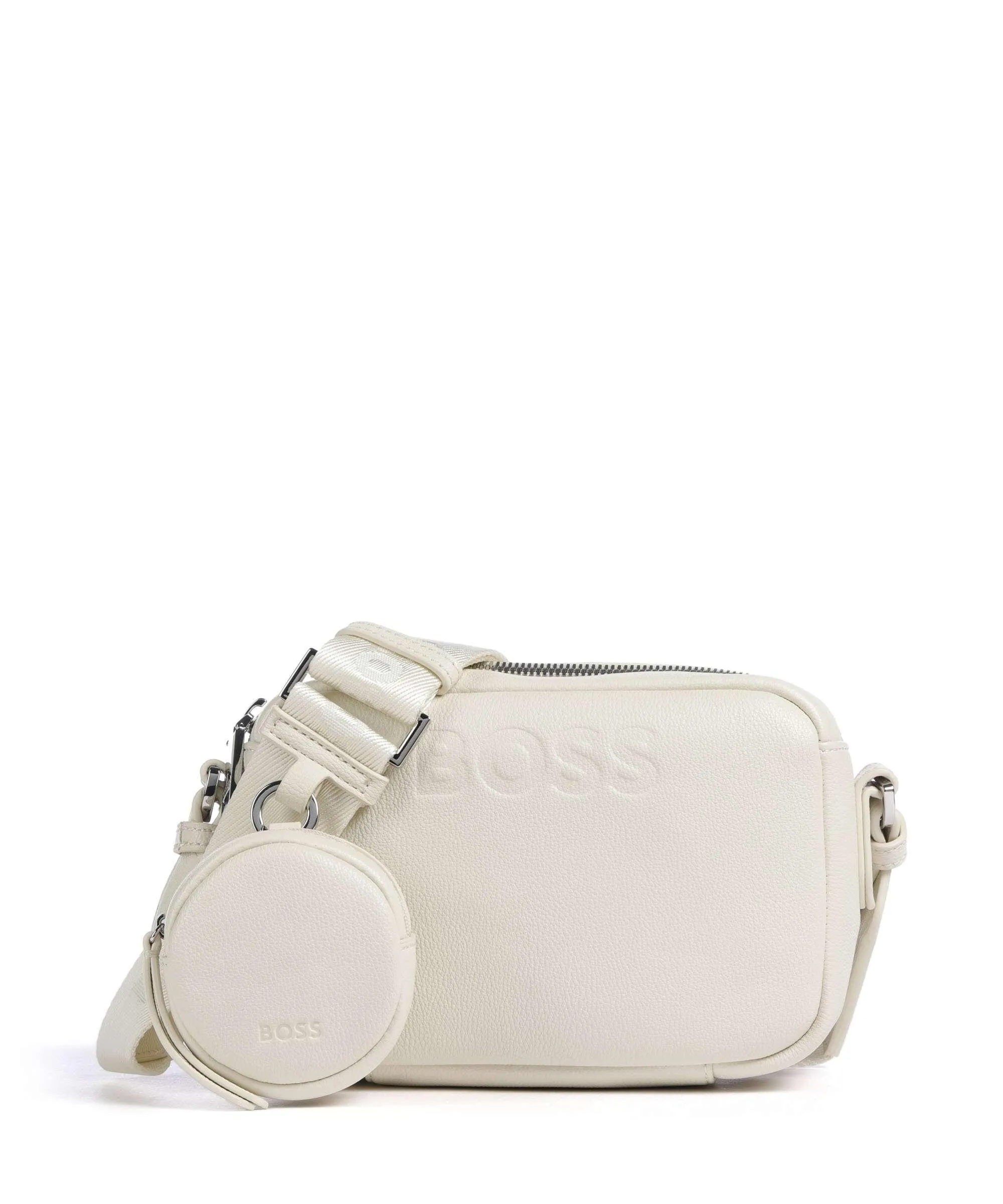  BOSS Addison Borsa a tracolla pelle sintetica avorio  