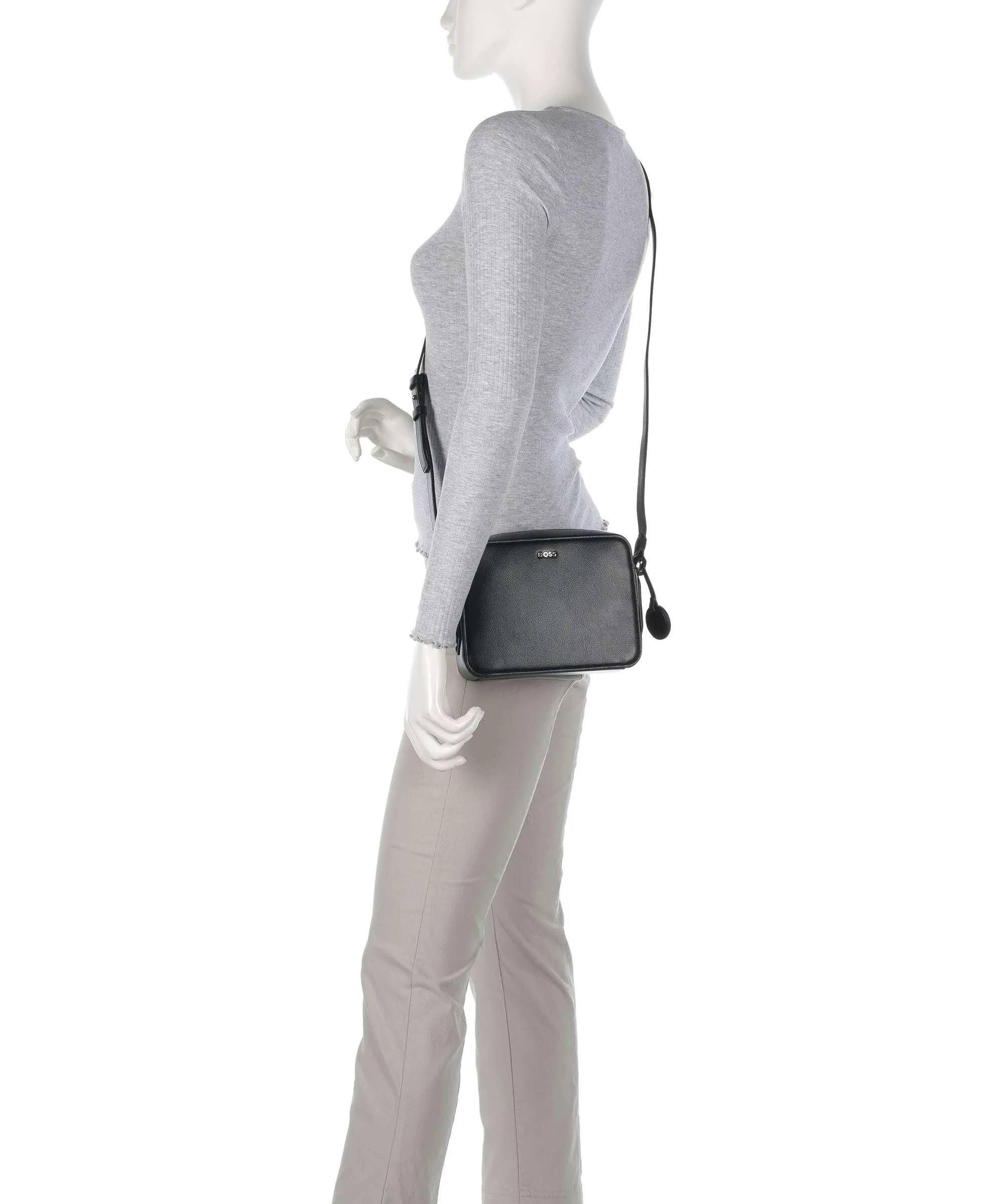  BOSS Liriel Borsa a tracolla pelle sintetica nero  