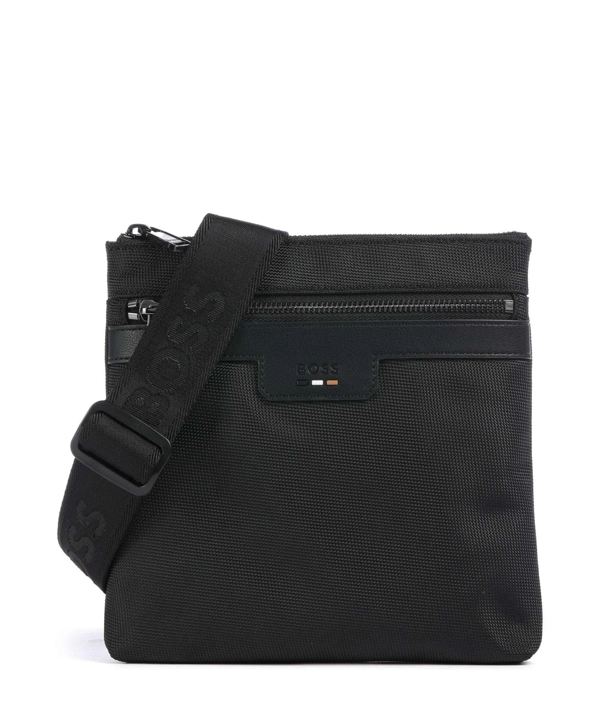  BOSS Ray Borsa a tracolla poliestere riciclato nero  