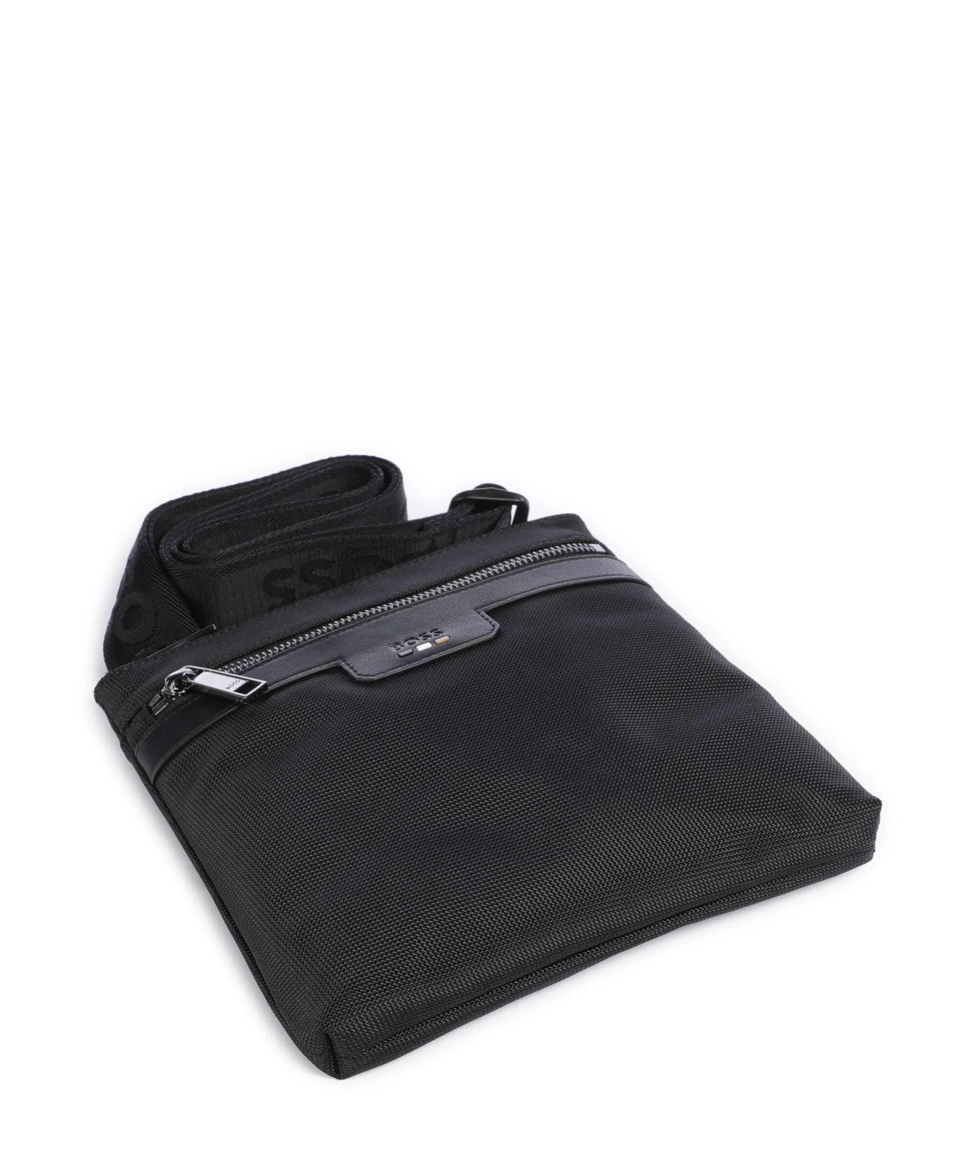  BOSS Ray Borsa a tracolla poliestere riciclato nero  