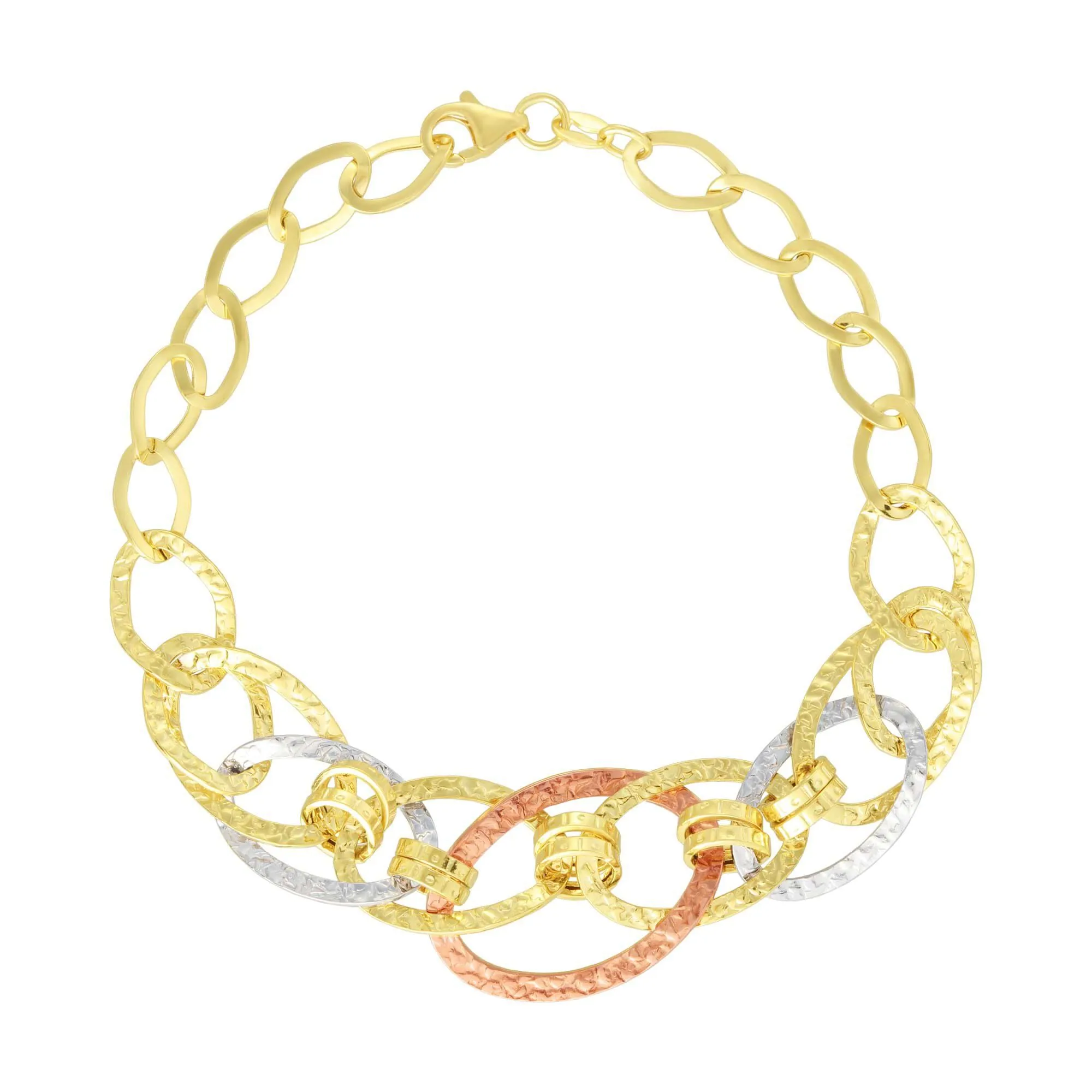 Bracciale Catena Gold Essence Oro Tricolore 750/1000 19 cm 1622686