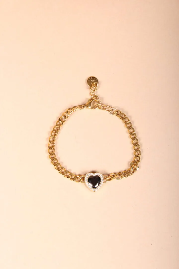 BRACCIALE CUORE – Nero