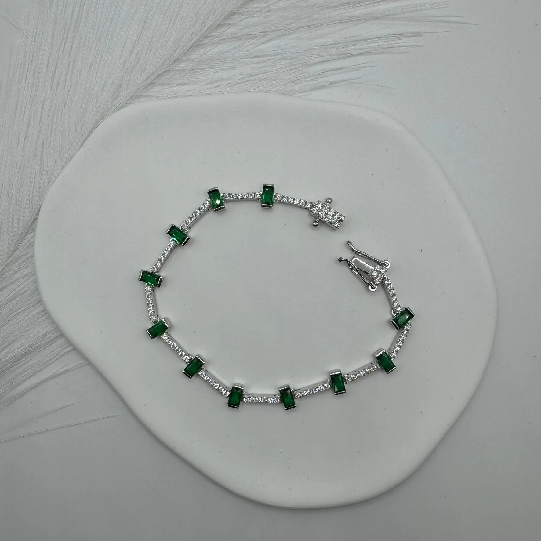 Bracciale tennis argento