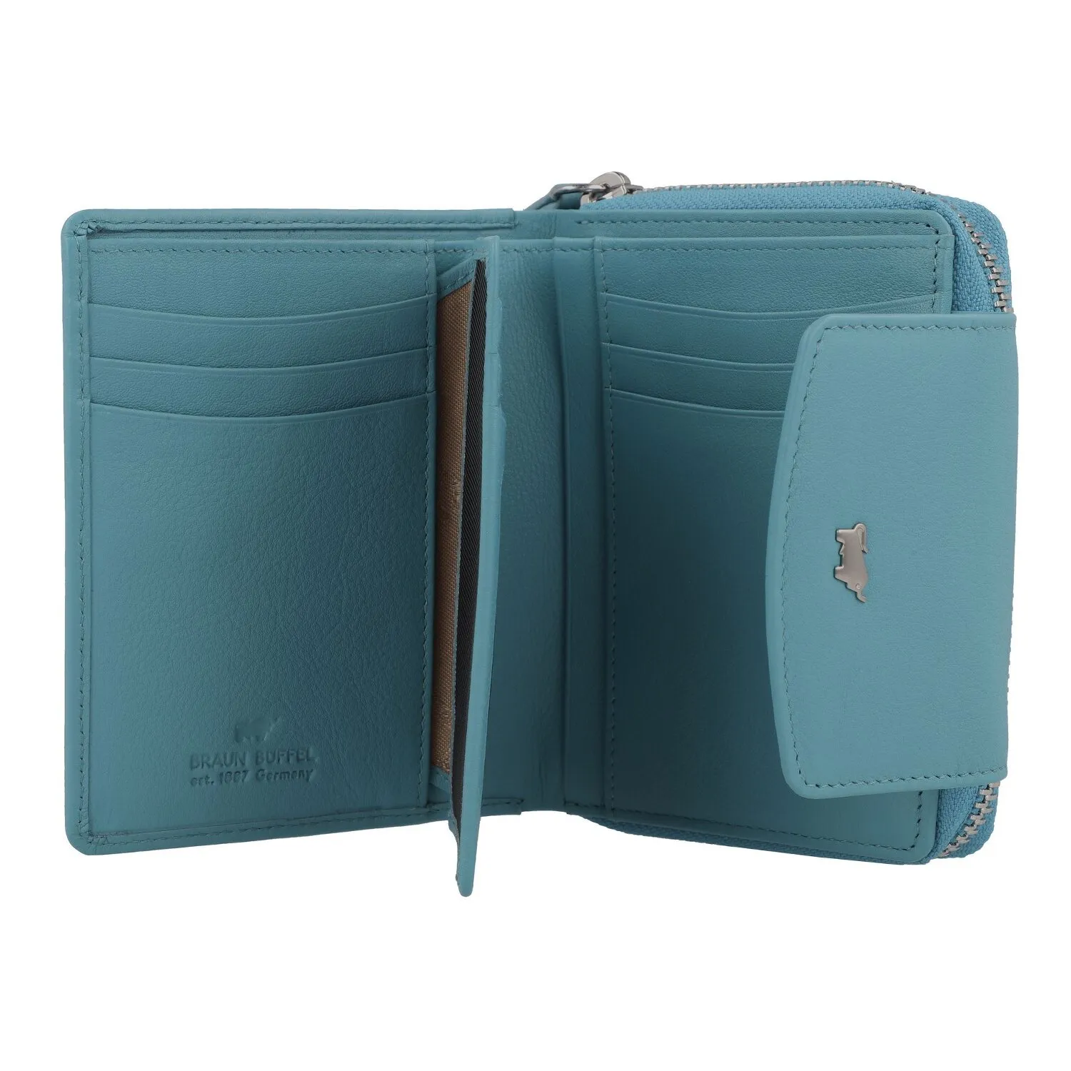 Braun Büffel Joy Portafoglio Protezione RFID Pelle 12 cm