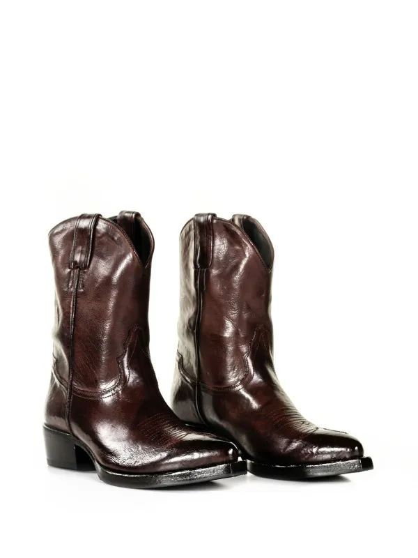 Brown Texan ankle boots