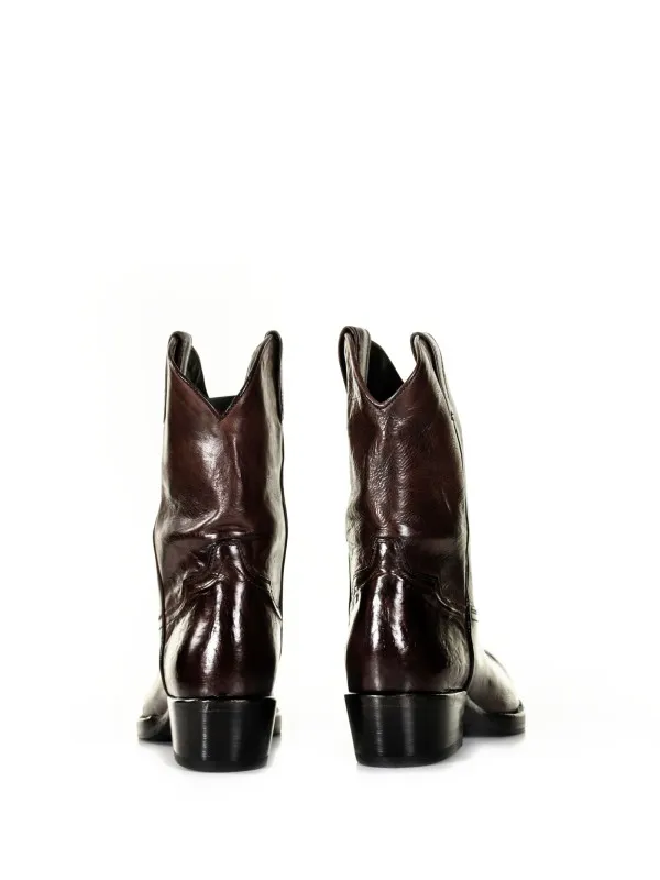 Brown Texan ankle boots