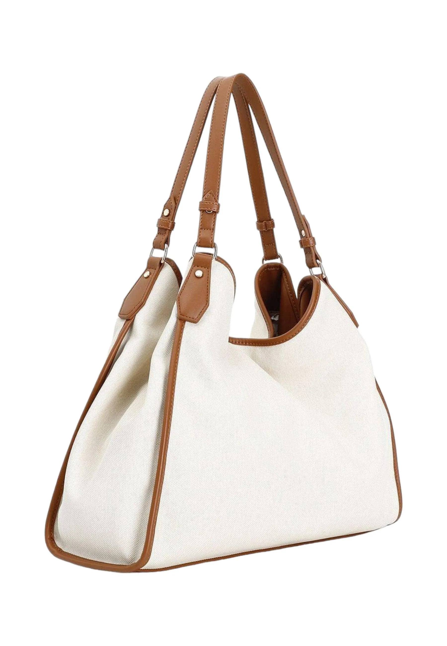 CAFENOIR Borsa Tote Donna Natural Bianco WI0630