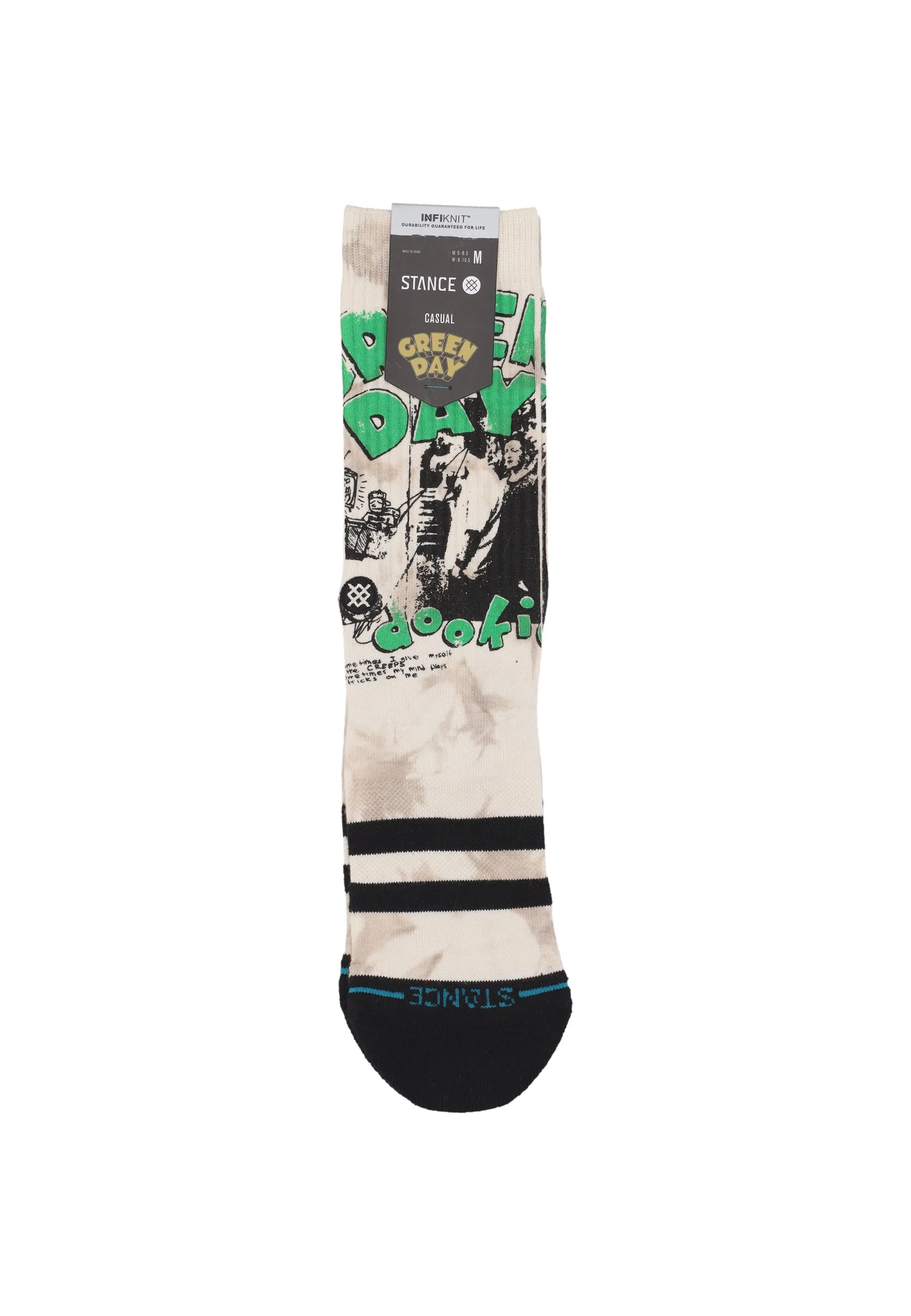 Calza Media Uomo 1994 Crew X Green Day Off White
