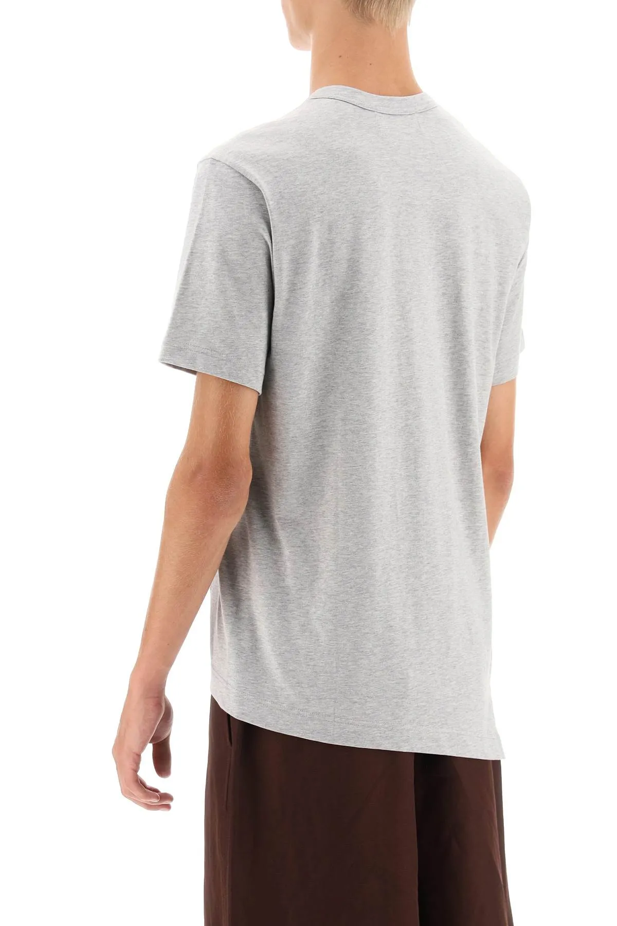 Camicia di comme des garcons x maglietta asimmetrica di lacoste