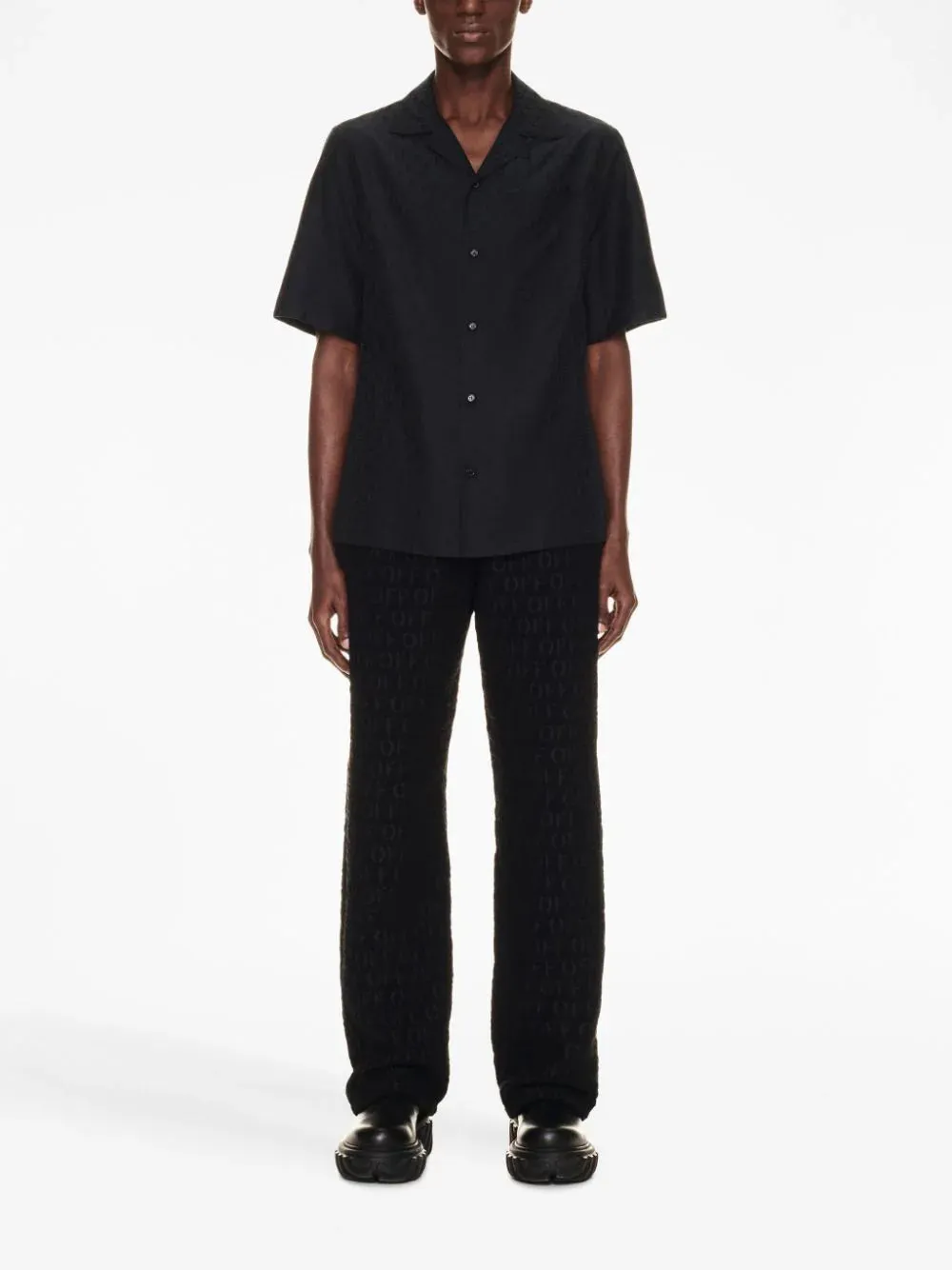 CAMICIA HOLIDAY CON LOGO ALL-OVER
