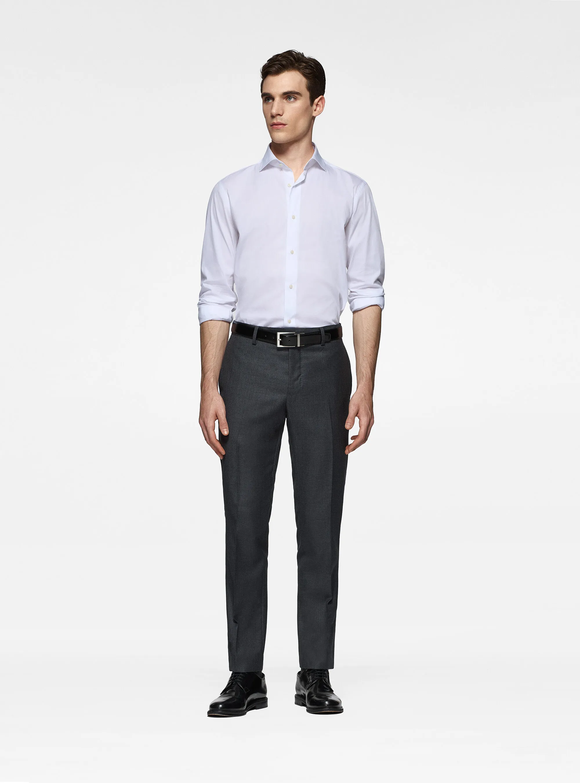 Camicia in piquet stretch