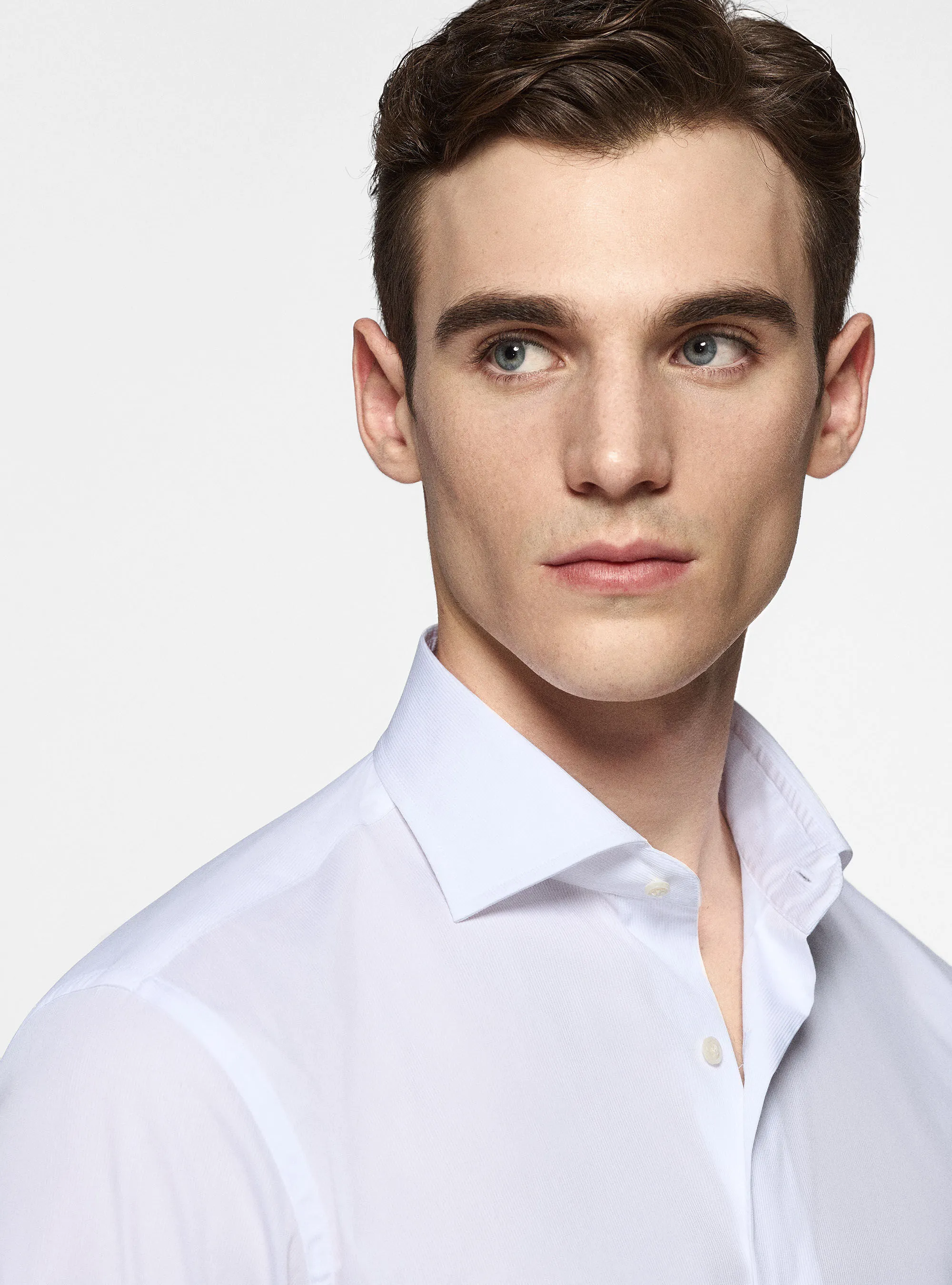 Camicia in piquet stretch