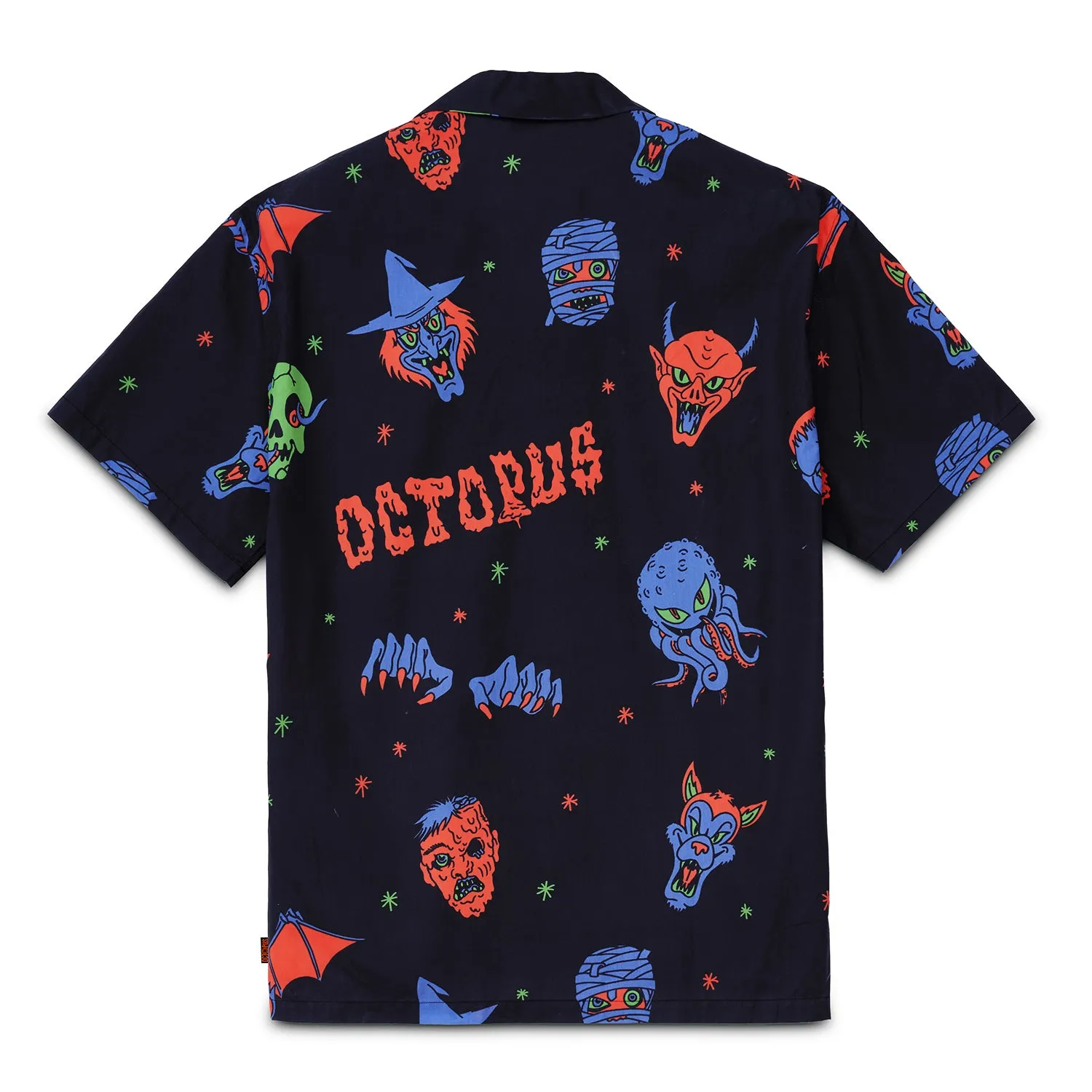 Camicia Octopus Halloween Monsters Manica Corta
