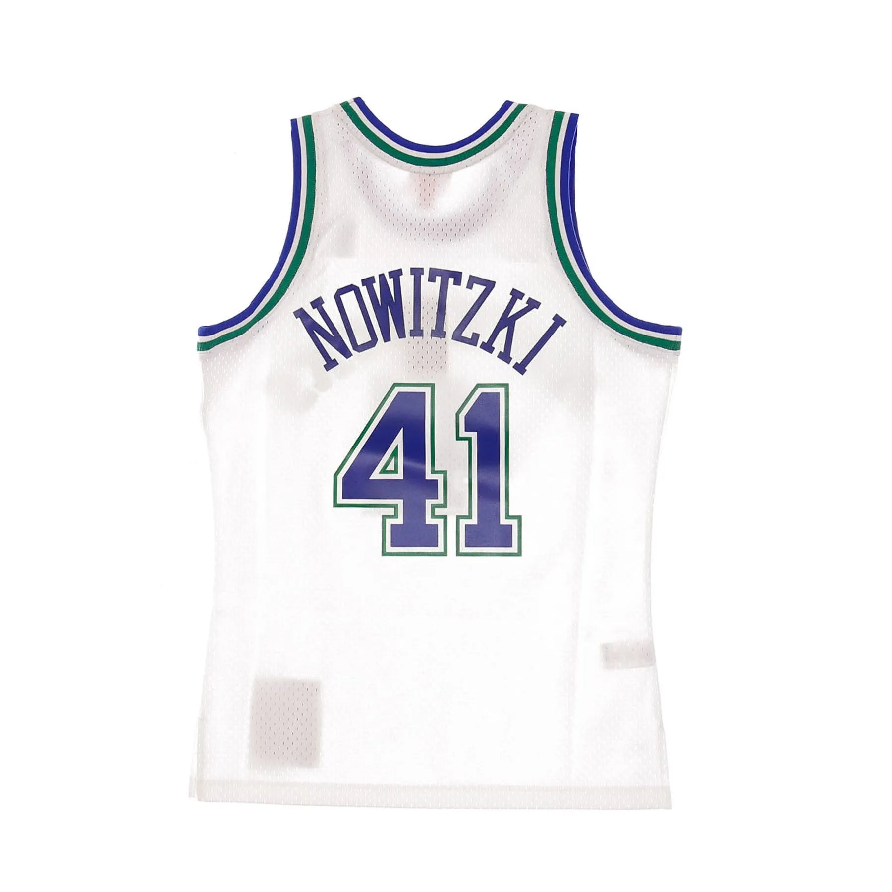 Canotta Basket Uomo Nba Swingman Jersey Hardwood Classics No 41 Dirk Nowitzki 1998-99 Dalmav Home Original Team Colors