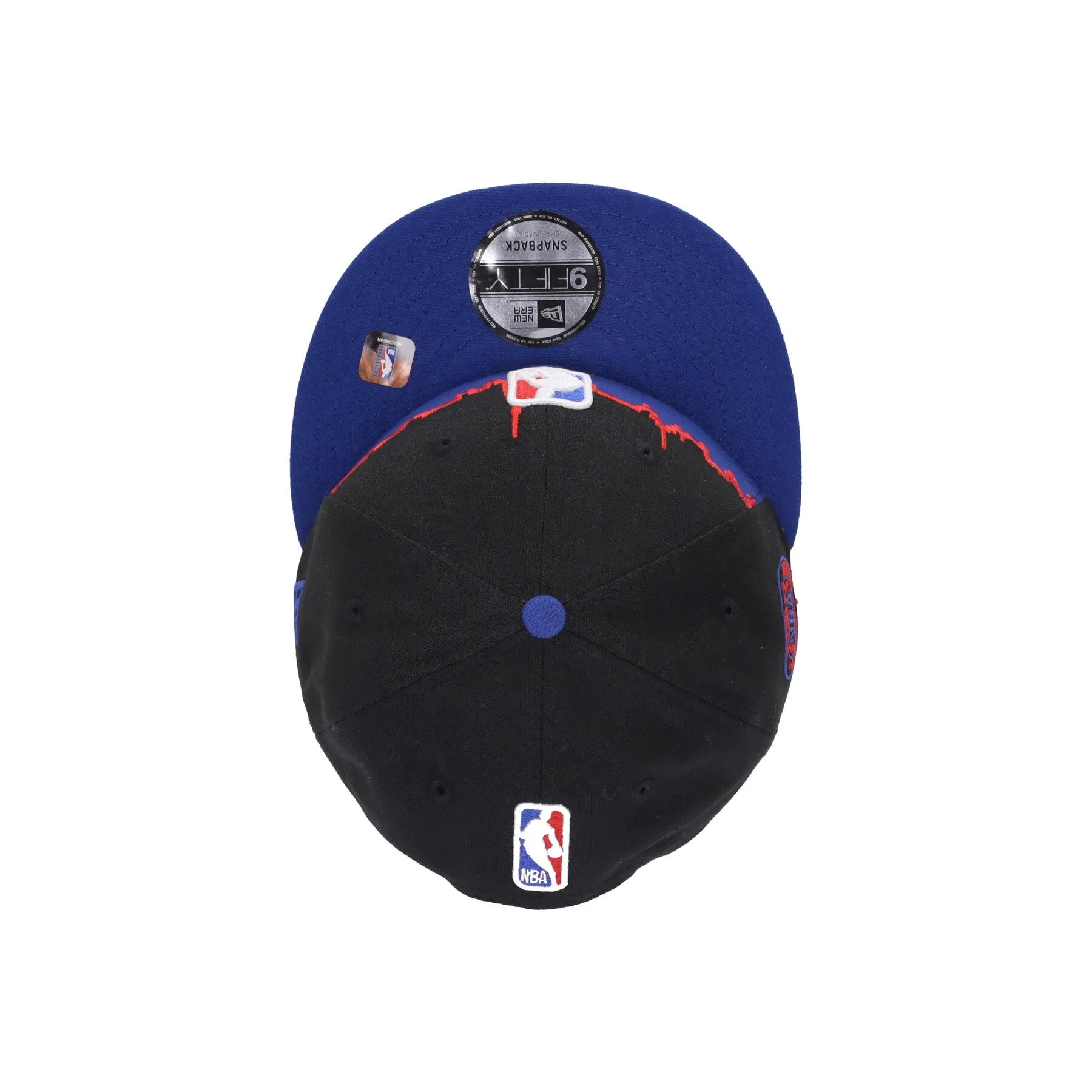 Cappellino Visiera Piatta Uomo Nba Em 950 Logo Black/original Team Colors