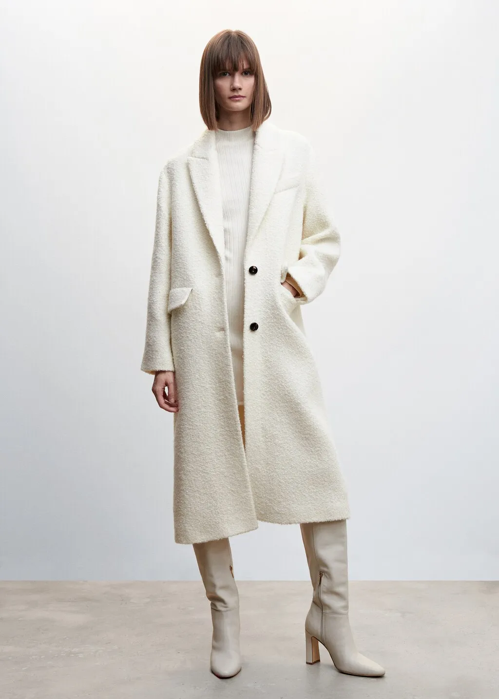 Cappotto riccio lana