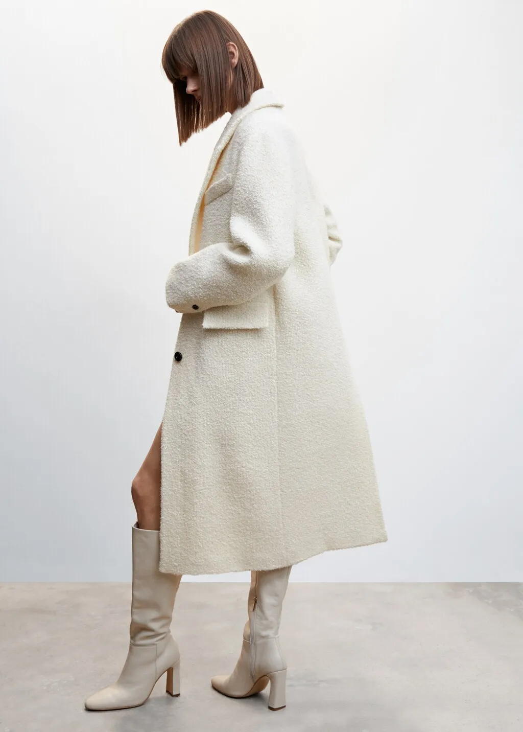 Cappotto riccio lana