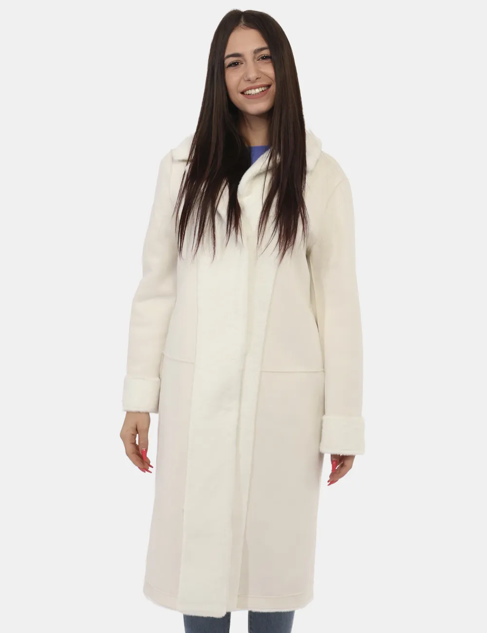 Cappotto Yes Zee Bianco