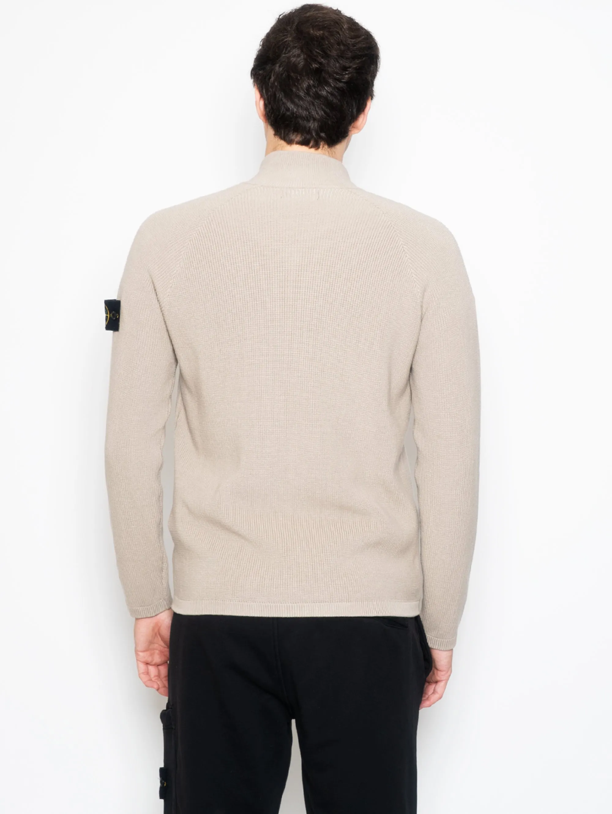 Cardigan a Coste Beige