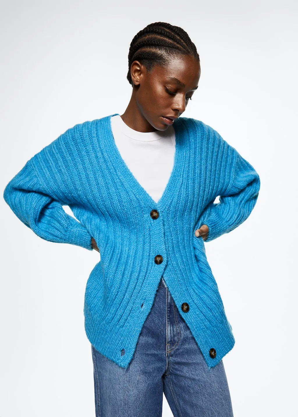 Cardigan bottoni oversize