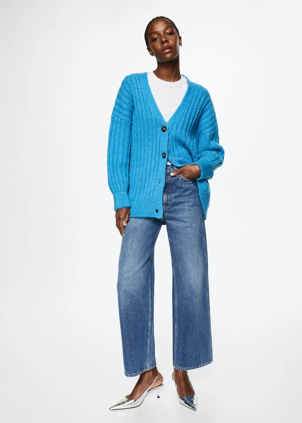 Cardigan bottoni oversize