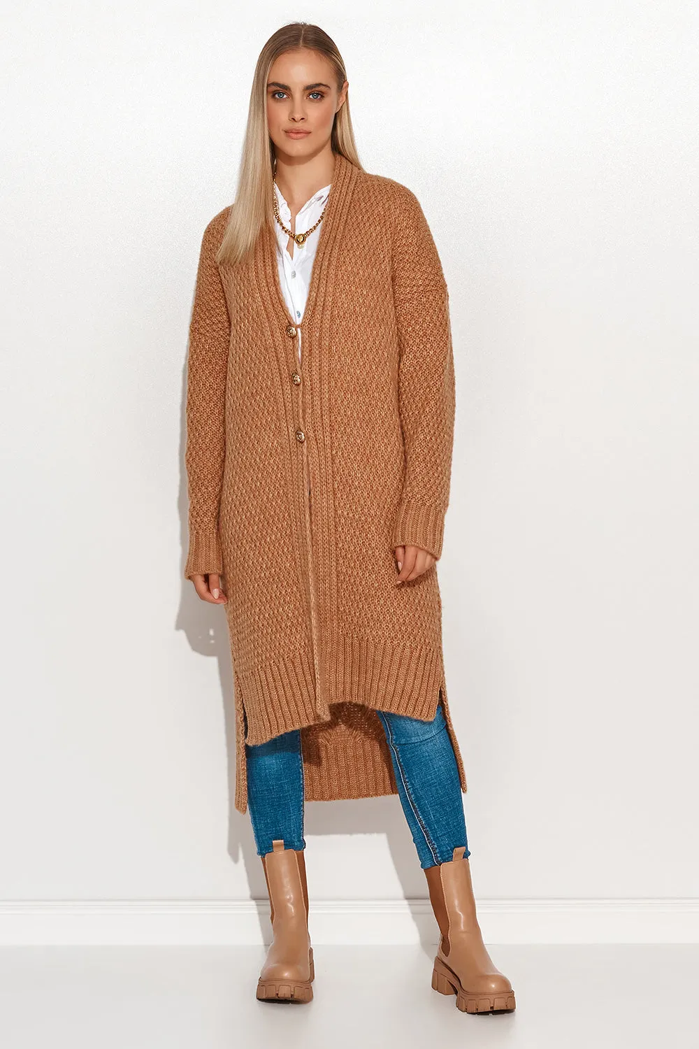 Cardigan model 158152 Makadamia