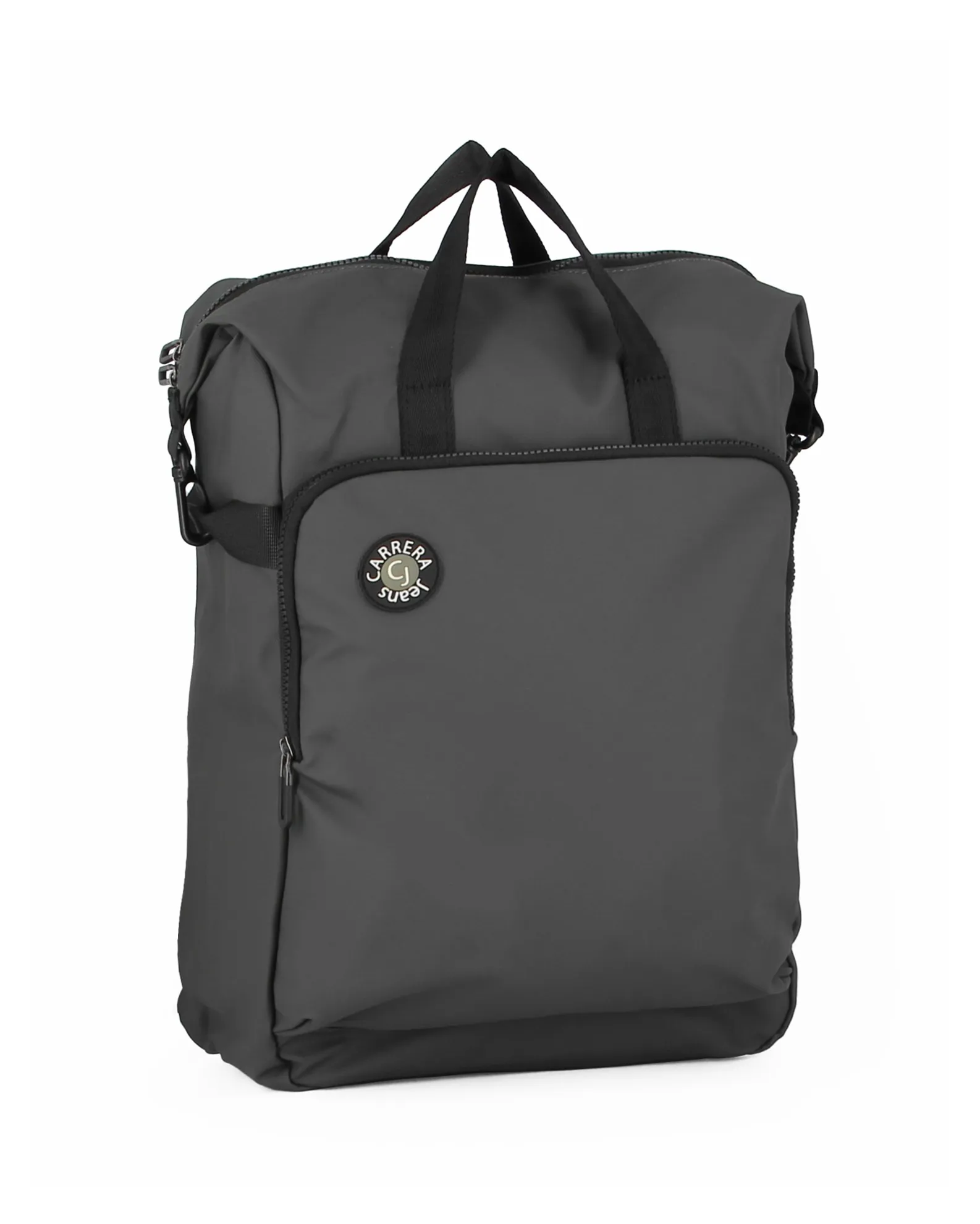 CARRERA - Zaino ufficio grigio scuro con tasca frontale e tasca interna porta tablet/pc                                         