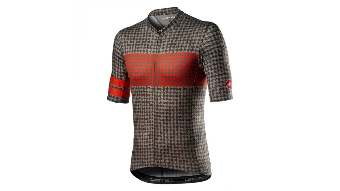 CASTELLI Maglia Maison Bark Green/Fiery Red